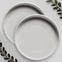 Load image into Gallery viewer, 9 Inch Matte White Ceramic Plant Pot Saucer (2 Pack)