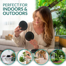 Load image into Gallery viewer, 4 Inch Black Ceramic Plant Pot Saucer (4 Pack)