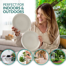 Load image into Gallery viewer, 9 Inch Matte White Ceramic Plant Pot Saucer (2 Pack)