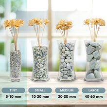 Load image into Gallery viewer, Decorative Pebbles - Blue, Green, Gray - 5-10 mm - 2.5lb Bag