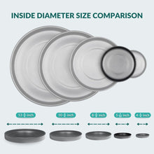 Load image into Gallery viewer, 6 Inch Black Ceramic Plant Pot Saucer (2 Pack)