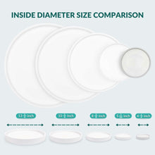 Load image into Gallery viewer, 4 Inch Matte White Ceramic Plant Pot Saucer (4 Pack)