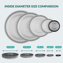 Load image into Gallery viewer, 4 Inch Black Ceramic Plant Pot Saucer (4 Pack)