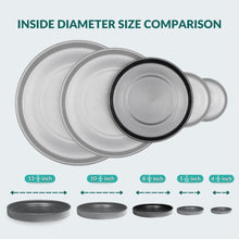 Load image into Gallery viewer, 9 Inch Black Ceramic Plant Pot Saucer (2 Pack)