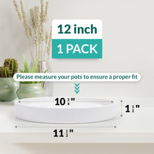 Load image into Gallery viewer, 12 Inch Ceramic Saucer - Matte White
