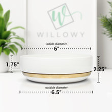 Load image into Gallery viewer, 6 Inch Succulent Pot with Drainage - Shallow Succulent Planter
