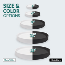 Load image into Gallery viewer, 4 Inch Black Ceramic Plant Pot Saucer (4 Pack)
