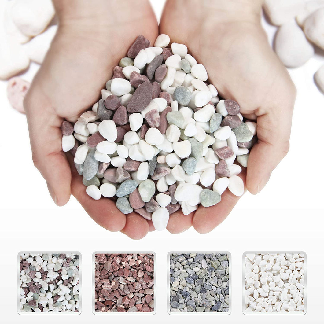 Mixed Color Decorative Rocks - 10-20 mm - 5lb Bag